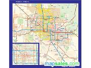 Phoenix AZ Wall Map
