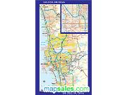 San Diego CA Wall Map