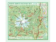 Mount Rainier National Park Wall Map