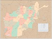 Afghanistan Wall Map