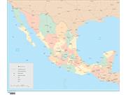 Mexico Wall Map