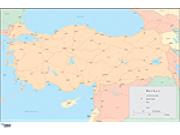 Turkey Wall Map