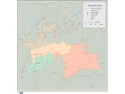 Tajikistan Wall Map