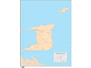 Trinidad/Tobago Wall Map