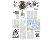 Saskatchewan and Manitoba 1979 Wall Map