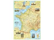 Travelers France 1971 Wall Map