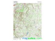 Geauga County Wall Map Topographic 2009