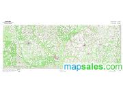 Geneva County Wall Map Topographic 2009