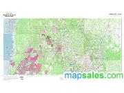 Hernando County Wall Map Topographic 2009