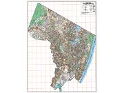 Bergen County NJ Wall Map