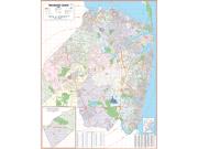 Monmouth County NJ Wall Map 