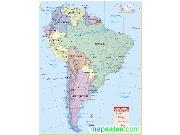 South America Classroom Wall Map