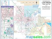 Las Vegas Arterial Wall Map