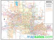 Phoenix Arterial Zipcodes Wall Map
