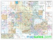Phoenix Zipcodes Wall Map