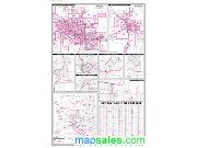 Arizona Zipcodes Wall Map