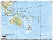 Australia/Oceania Physical Map
