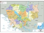 Cambodia Political Map