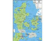 Denmark Physical Map