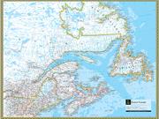 Eastern Canada Wall Map