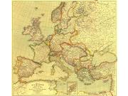 Europe 1915 Wall Map