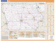 Iowa  State Wall Map