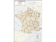 France Antique Wall Map