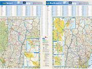 New Hampshire and Vermont Wall Map