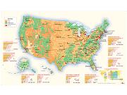 US Land Use Wall Map