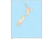 New Zealand Wall Map