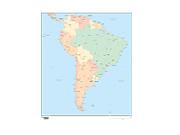 South America Wall Map