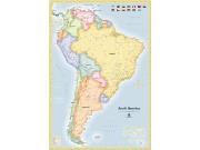 SouthAmerica Political Wall Map