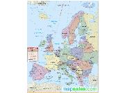 Europe Classroom Wall Map