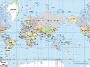 Asia Centered World Political Map