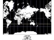 Asia-Centered World Simplified Map - Mercator