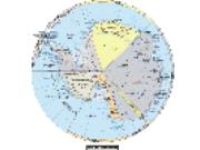 Antarctica Political Wall Map