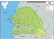 Senegal Physical Map