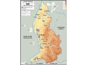 Liechtenstein Physical Wall Map