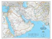 Afghanistan, Pakistan, And Middle East Wall Map