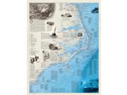 North Carolina Shipwrecks Wall Map