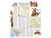 British Columbia, Alberta and Yukon Wall Map 1978