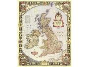 British Isles 1949 Wall Map