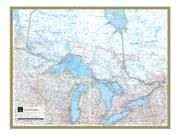 Central Canada Wall Map
