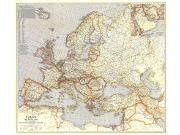Europe 1940 Wall Map