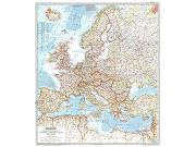 Europe 1957 Wall Map