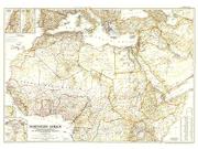 Northern Africa 1954 Wall Map