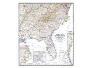 Southeastern US 1947 Wall Map