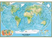 World Physical Ocean Floor Wall Map