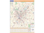 Atlanta, GA Vicinity Wall Map