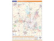 Charlotte, NC Vicinity Wall Map